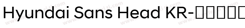 Hyundai Sans Head KR字体转换